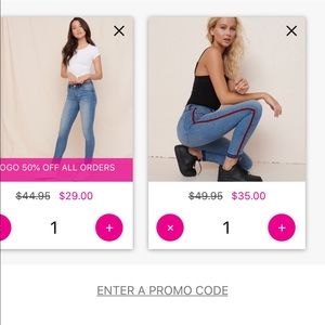 Garage high rise jeans